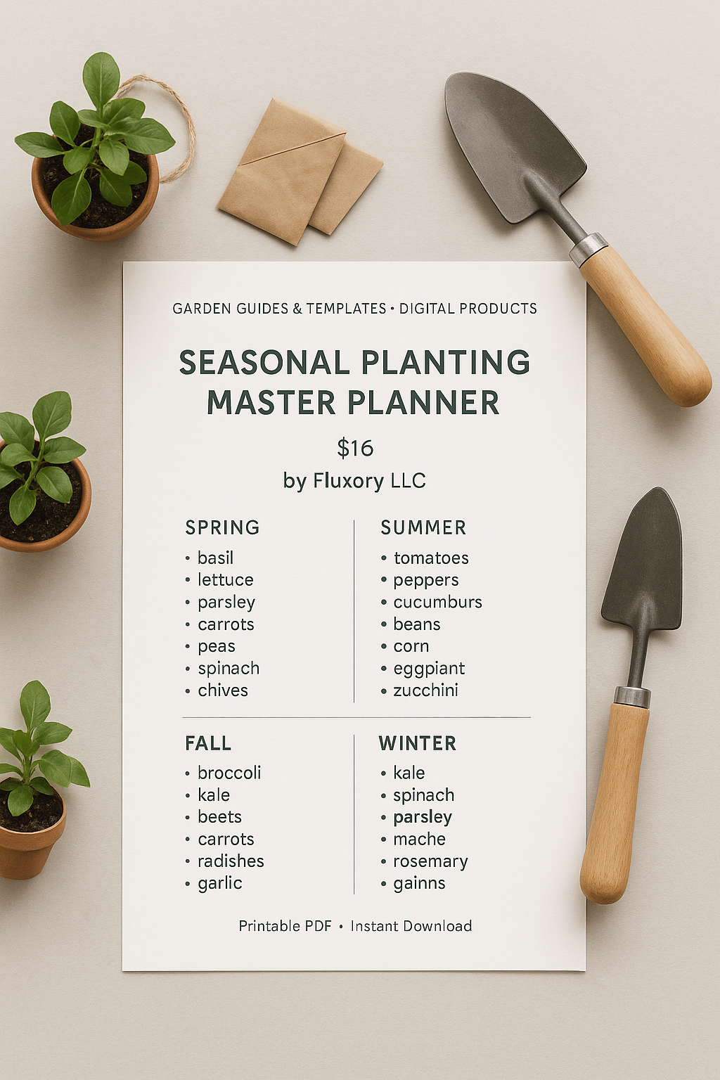 Seasonal Planting Master Planner